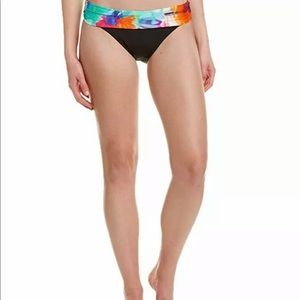 La Blanca Womens Bloom Band Hipster Black Bikini